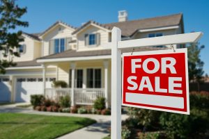 New house for sale with sign