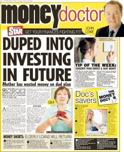 Irish Daily Star - Money Doctor column 28.1.16