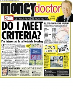 Irish Daily Star Money Doctor column 25th February