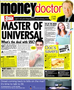 Irish Daily Star - Money Doctor column 10th March