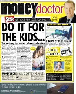 Irish Daily Star - Money Doctor column 14th April