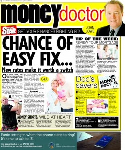 Irish Daily Star - Money Doctor column 28th April 2016