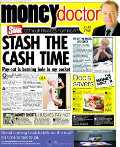 Irish Daily Star - Money Doctor column 12th May 2016