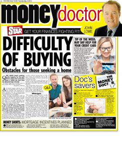 Irish Daily Star Money Doctor column 19th May