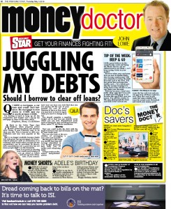 Irish Daily Star Money Doctor column 5th May