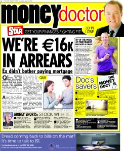 Irish Daily Star - Money Doctor column 14th July 2016