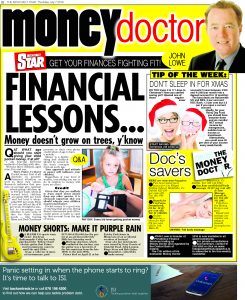 Irish Daily Star - Money Doctor column 7th July 2016