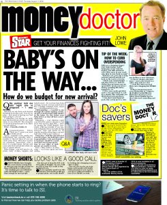 Irish Daily Star - Money Doctor column 11th August 2016
